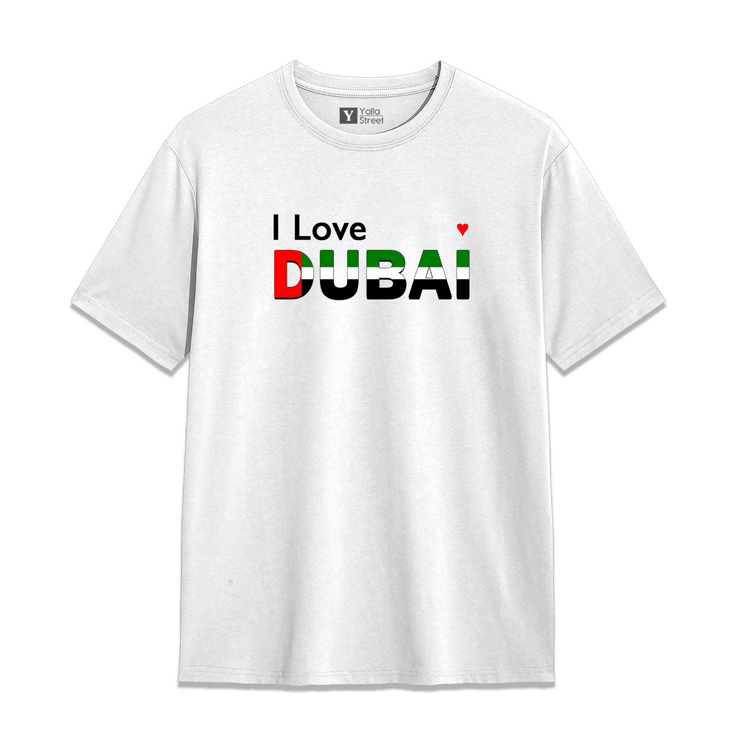 I Love Dubai T-Shirt – UAE Flag-Inspired Unisex Tee 100% National Pride Tee