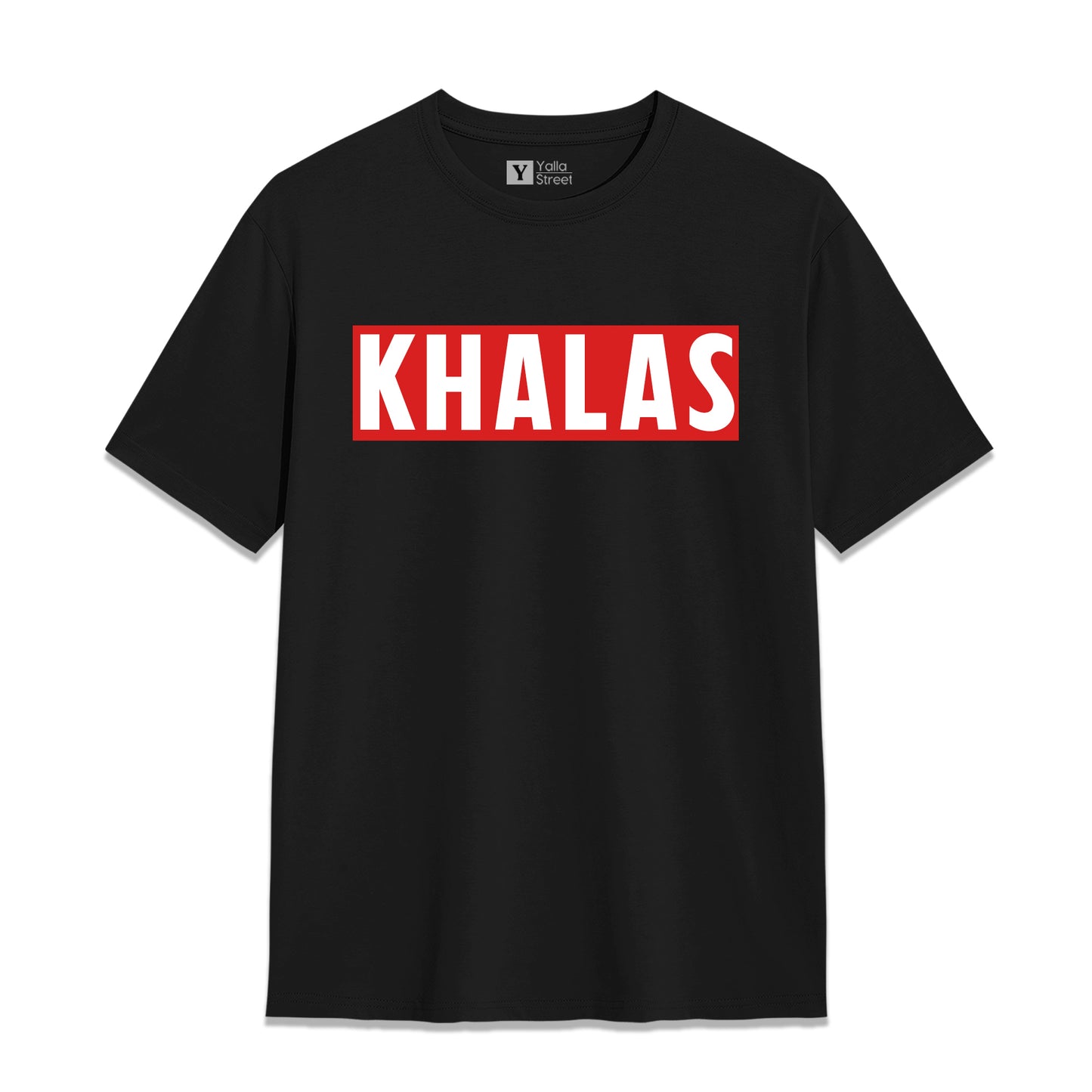 KHALAS T-Shirt – Bold Arabic Slang Tee 100% Cotton Unisex Streetwear UAE-Inspired Graphic