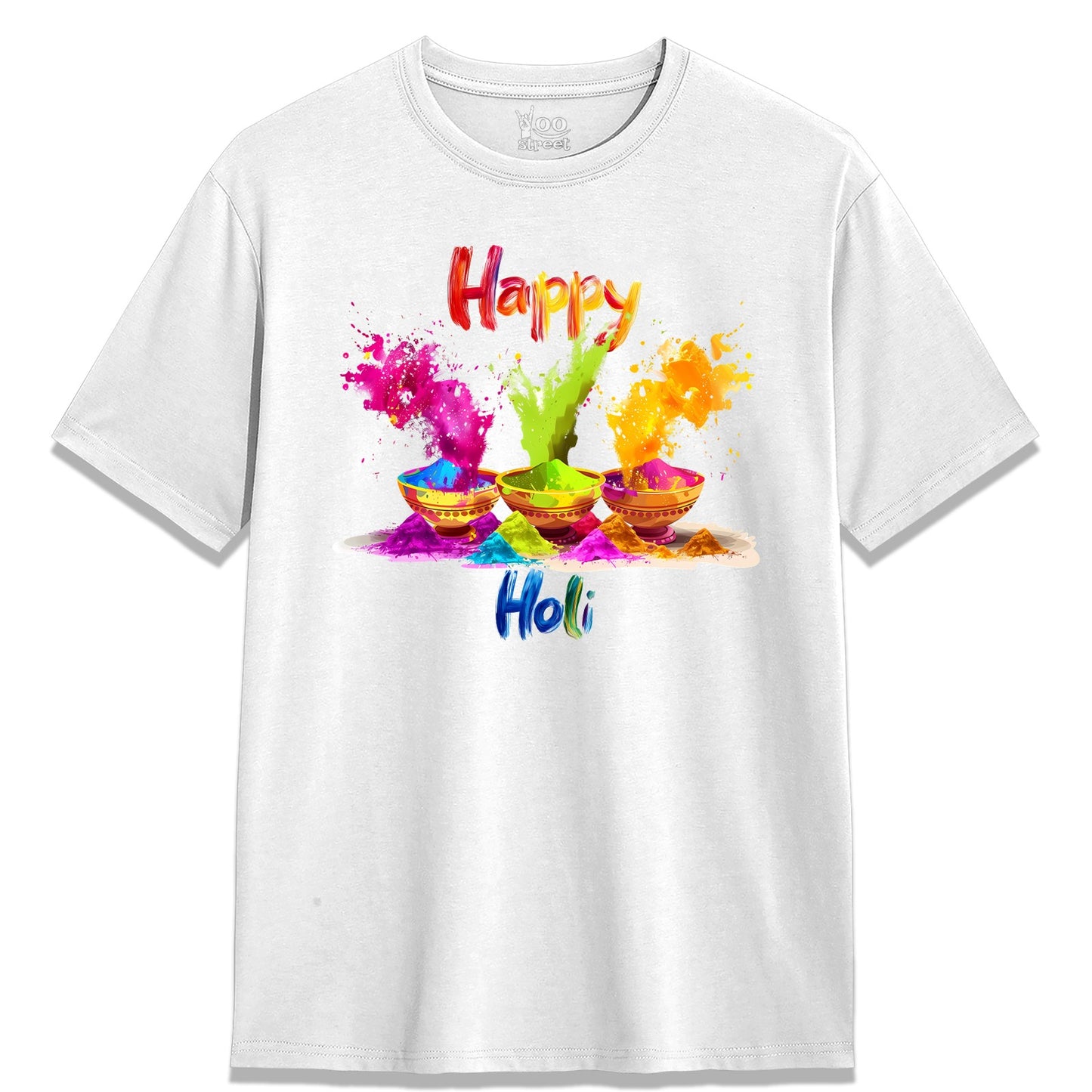 Happy Holi - Holi Festival of Colors T-Shirt for Men – Premium Cotton | Yalla Street