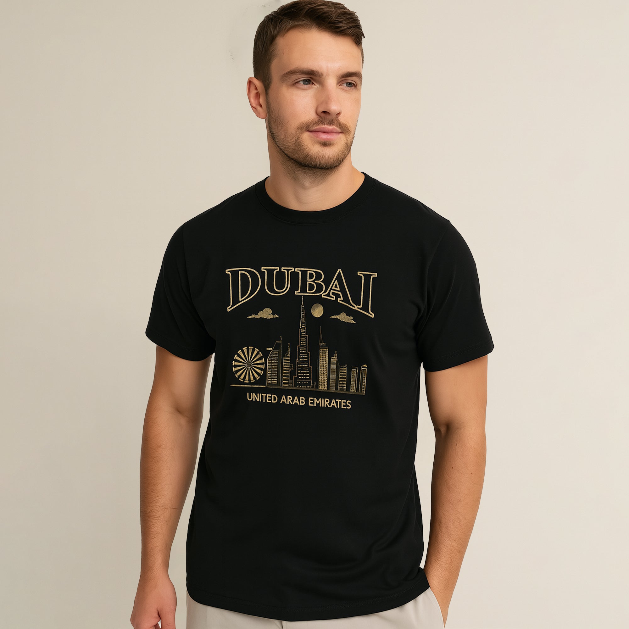 Classic Dubai Burj Khalifa T Shirt Premium 100 Cotton Unisex Tee UA classic-dubai-burj-khalifa-t-shirt-premium-100-cotton-unisex-tee-ua