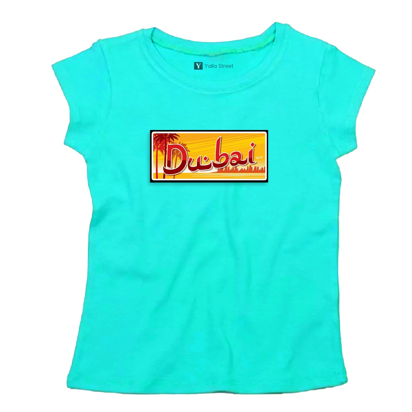 Dubai Plate Style” Women’s T-Shirt – Retro License Design 100% Cotton