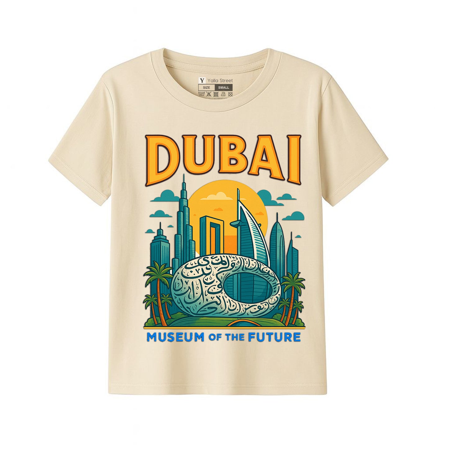 Dubai Museum of the Future Kids T-Shirt Skyline Tee Futuristic UAE Souvenir