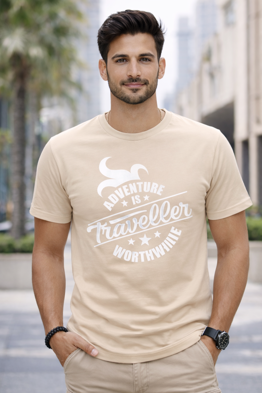 Life Is a Beach – Black Graphic Unisex T-Shirt | Yalla Street Summer Edition