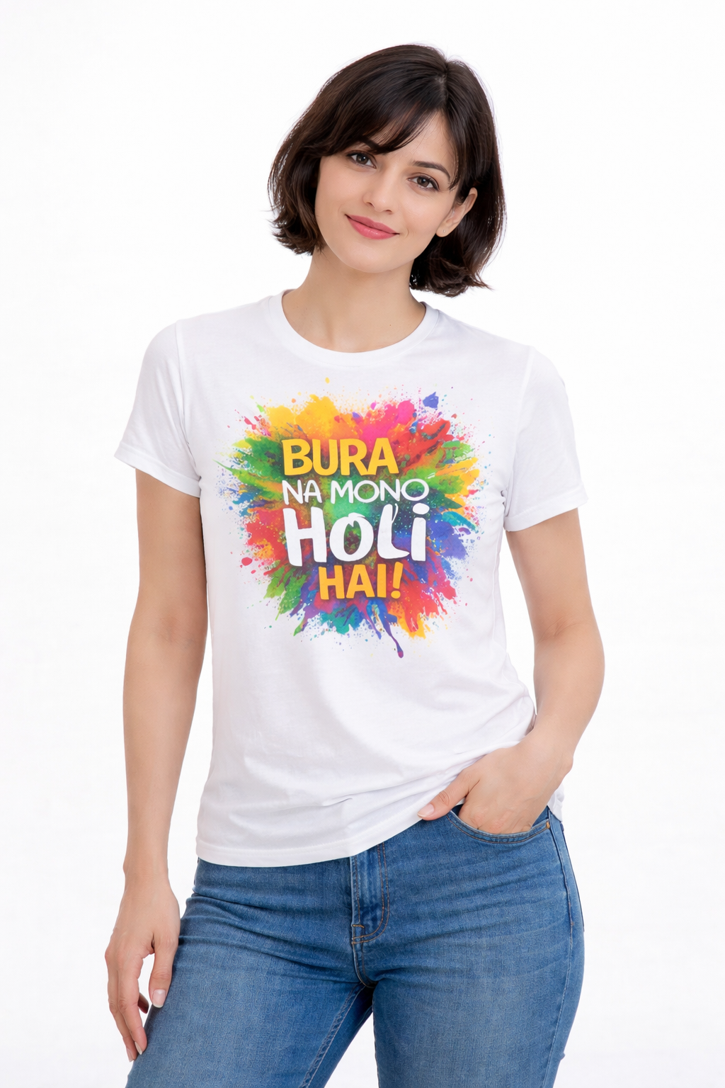 Bura Na Mano Holi Hai Kids T-Shirt – Color Splash Festival Tee forWomen | Yalla Street