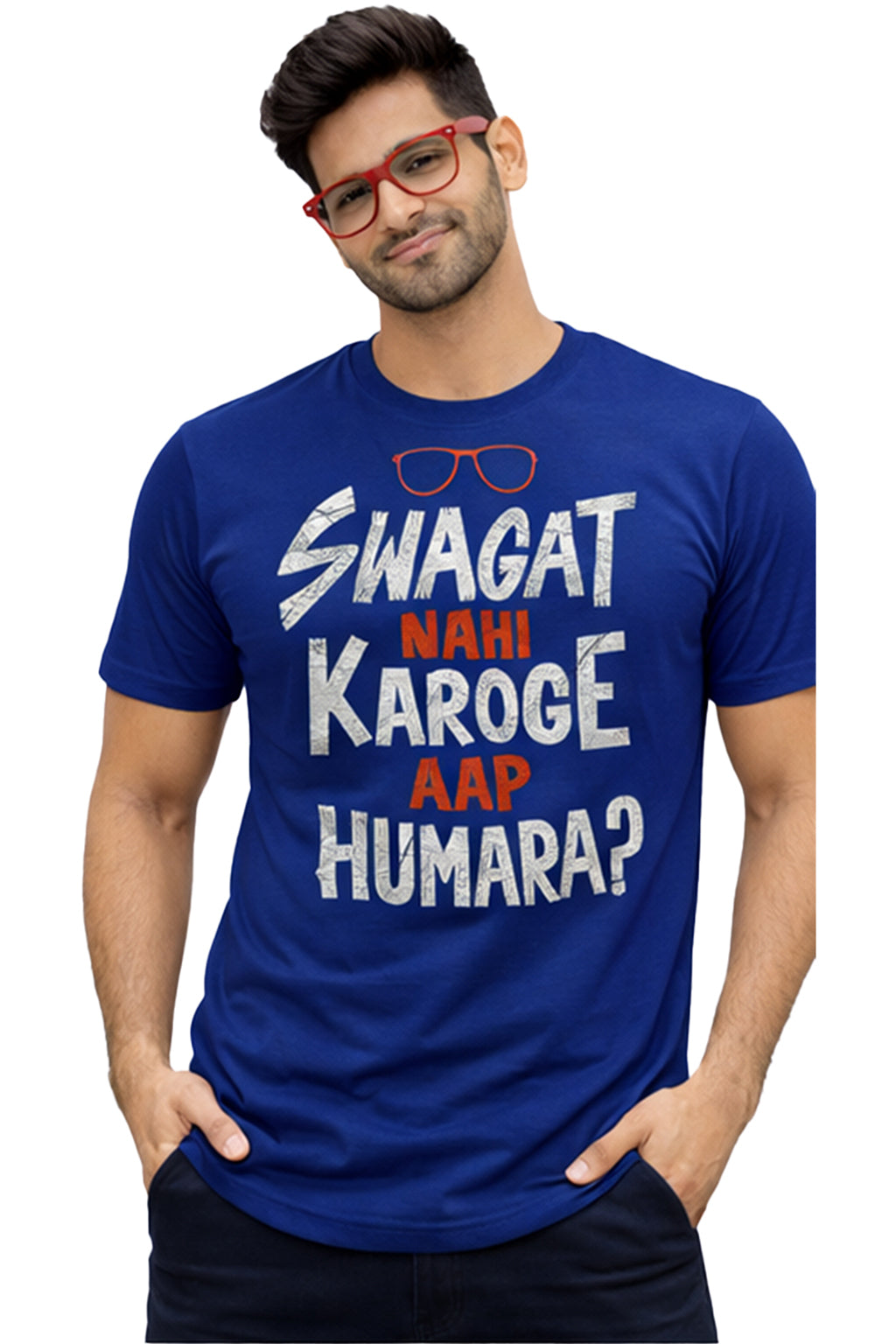 Swagat Nahi Karoge Aap Humara? – Funny Bollywood Dialogue Unisex T-Shirt | Pink | Yalla Street