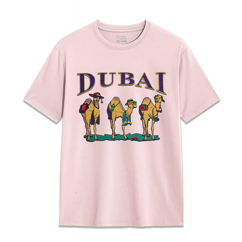 Dubai Camel Graphic T-Shirt – Fun UAE Souvenir Tee