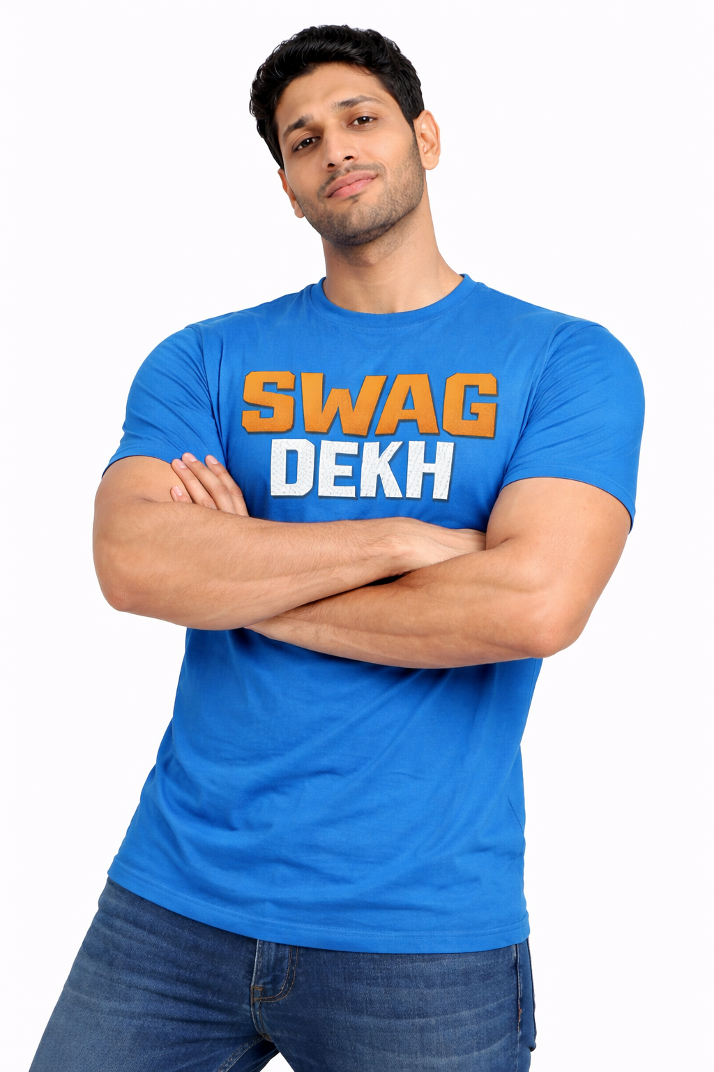 Swag Dekh Blue Graphic Unisex T-Shirt