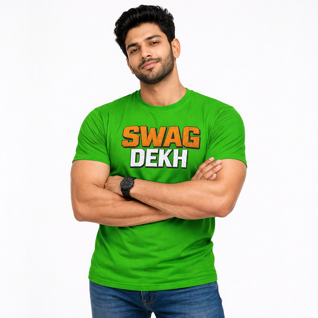 Swag Dekh Blue Graphic Unisex T-Shirt