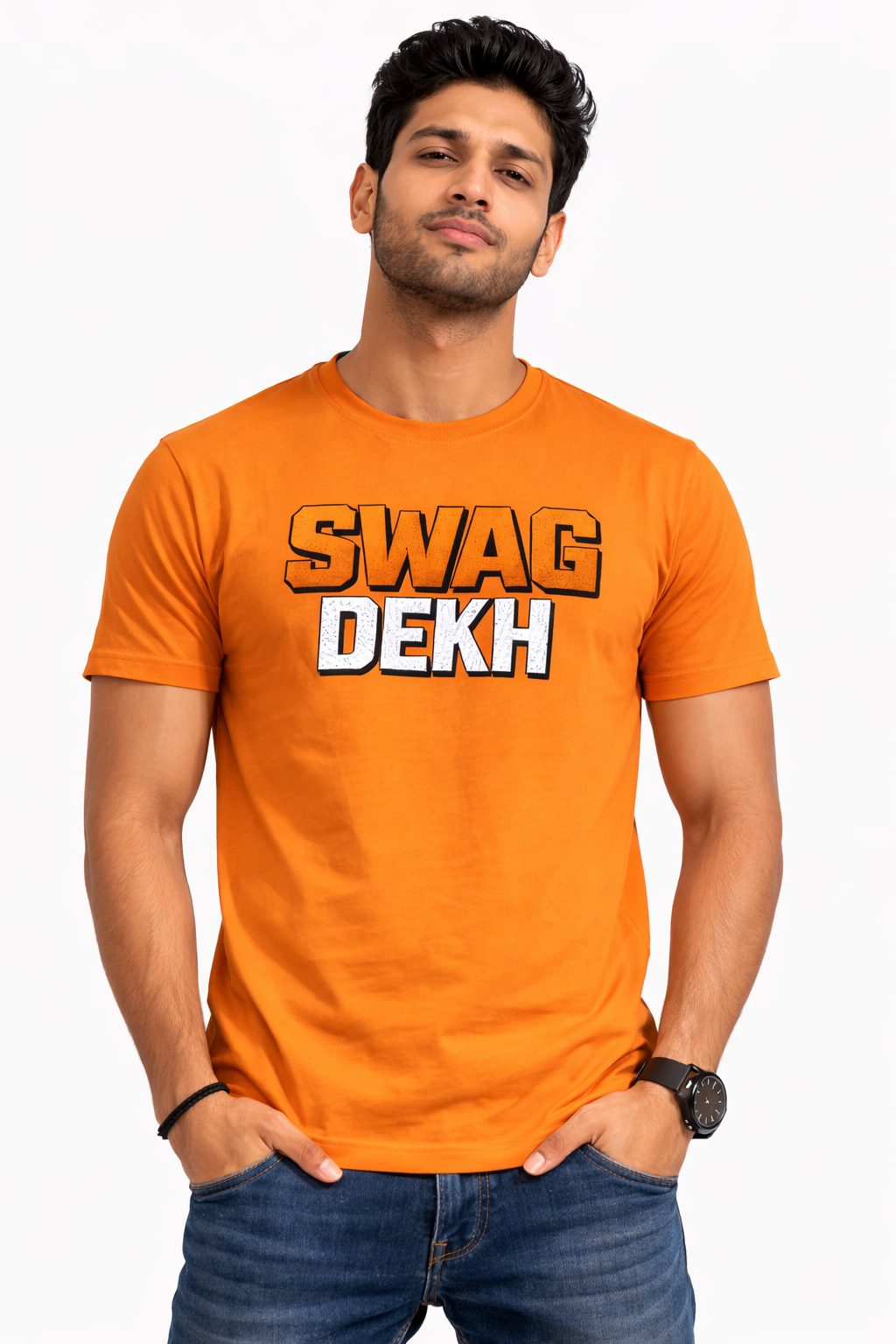 Swag Dekh Blue Graphic Unisex T-Shirt