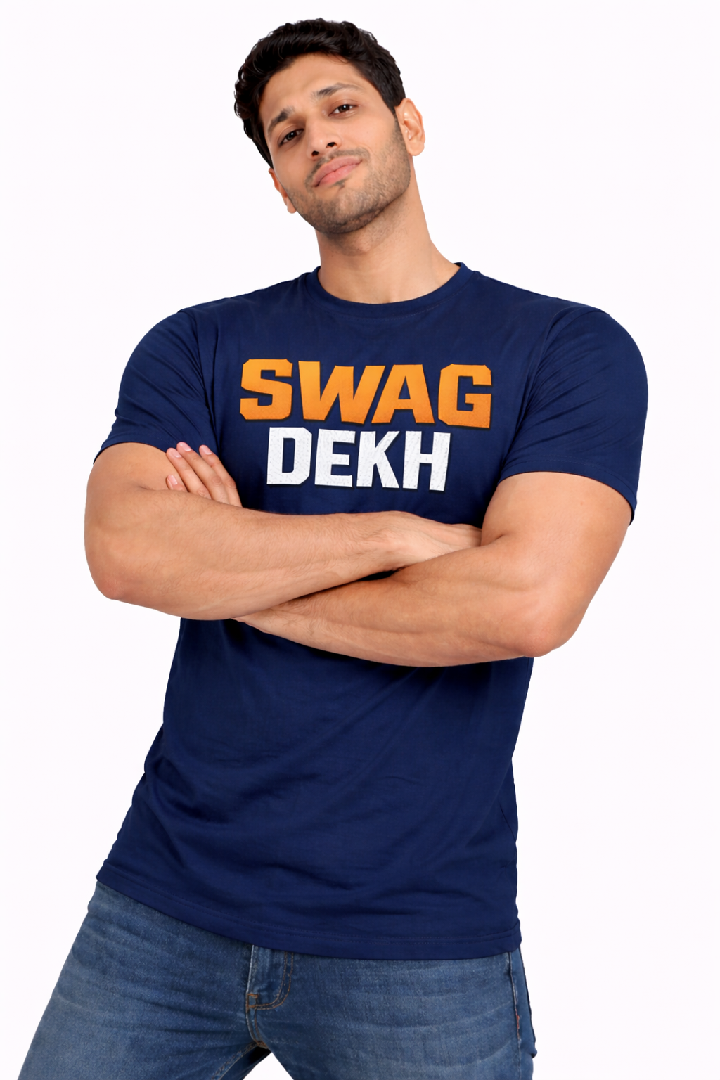 Swag Dekh Blue Graphic Unisex T-Shirt
