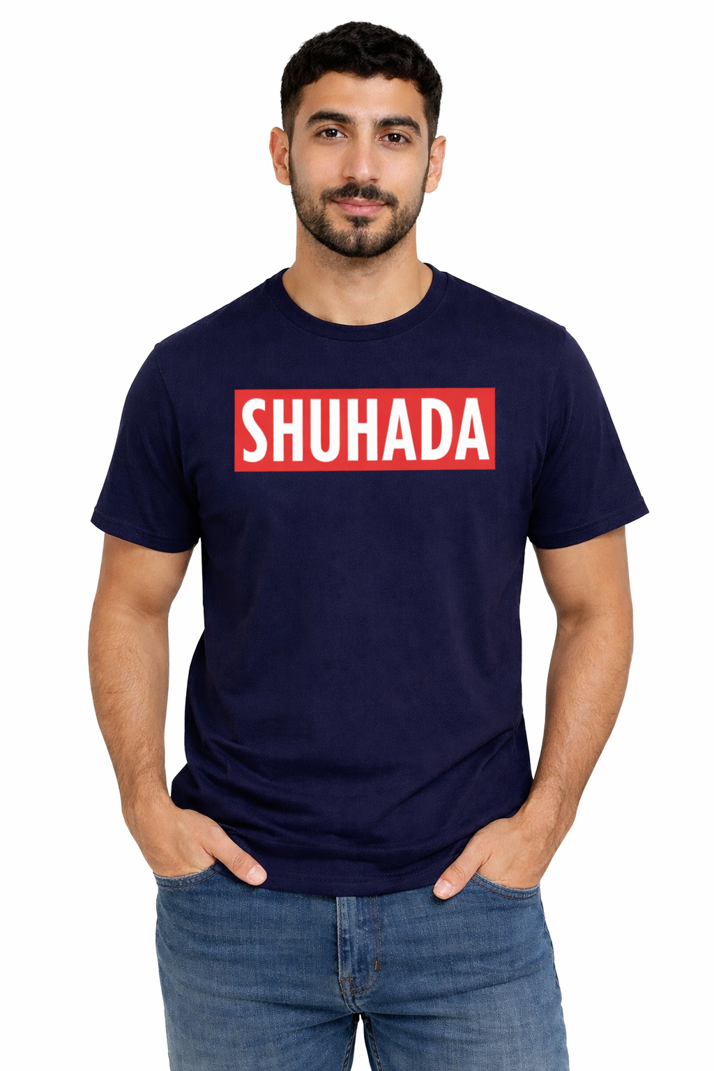 Shuhada Statement T-Shirt – Bold Typography Streetwear Tee | Green Graphic Unisex T-Shirt