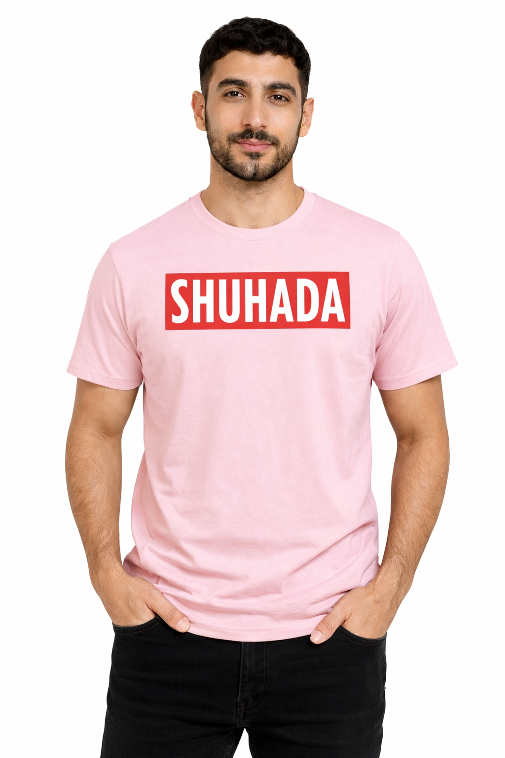 Shuhada Statement T-Shirt – Bold Typography Streetwear Tee | Green Graphic Unisex T-Shirt