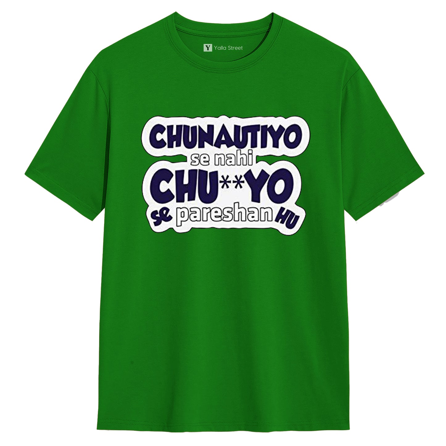 Chunautiyo Se Nahi Ch**yo Se Pareshan Hu Funny Hindi Quote Unisex T-Shirt