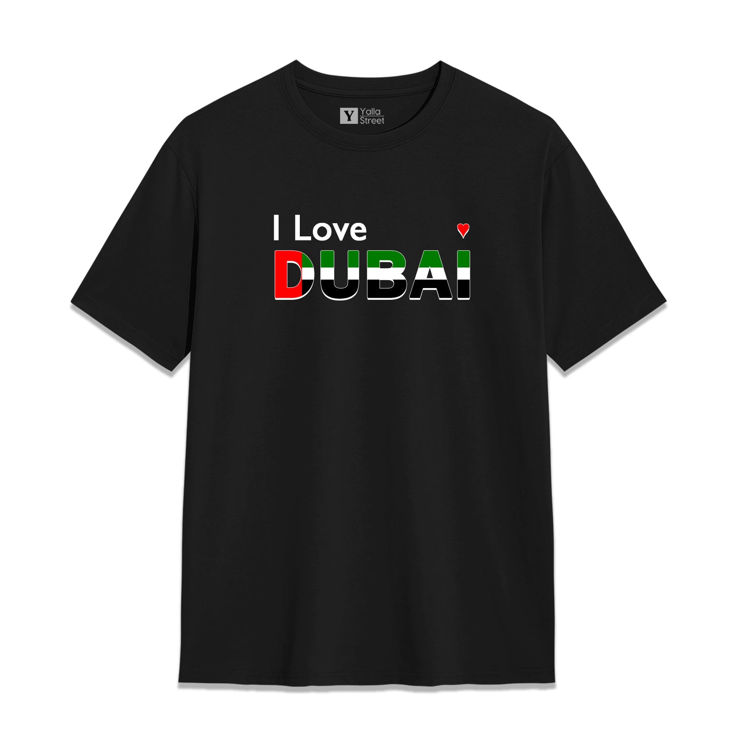 I Love Dubai T-Shirt – UAE Flag-Inspired Unisex Tee 100% National Pride Tee