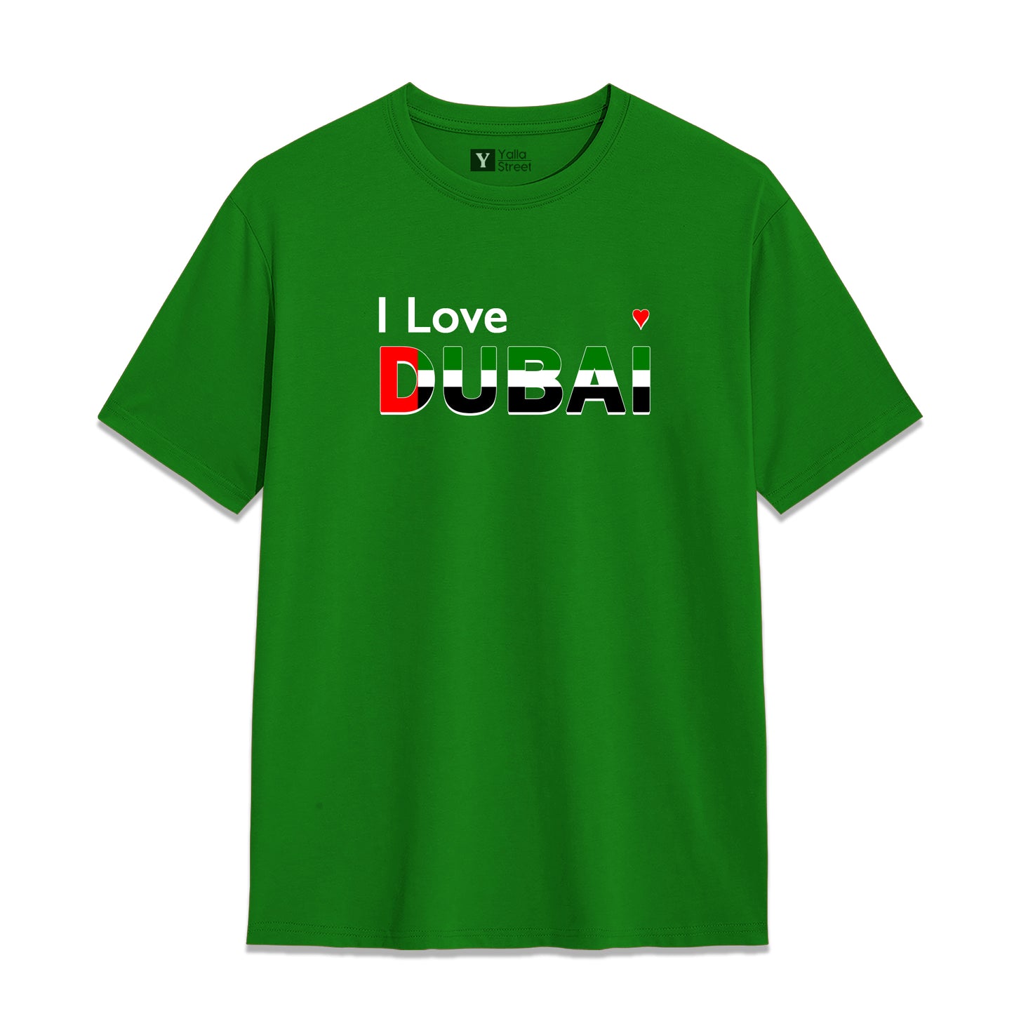 I Love Dubai T-Shirt – UAE Flag-Inspired Unisex Tee 100% National Pride Tee