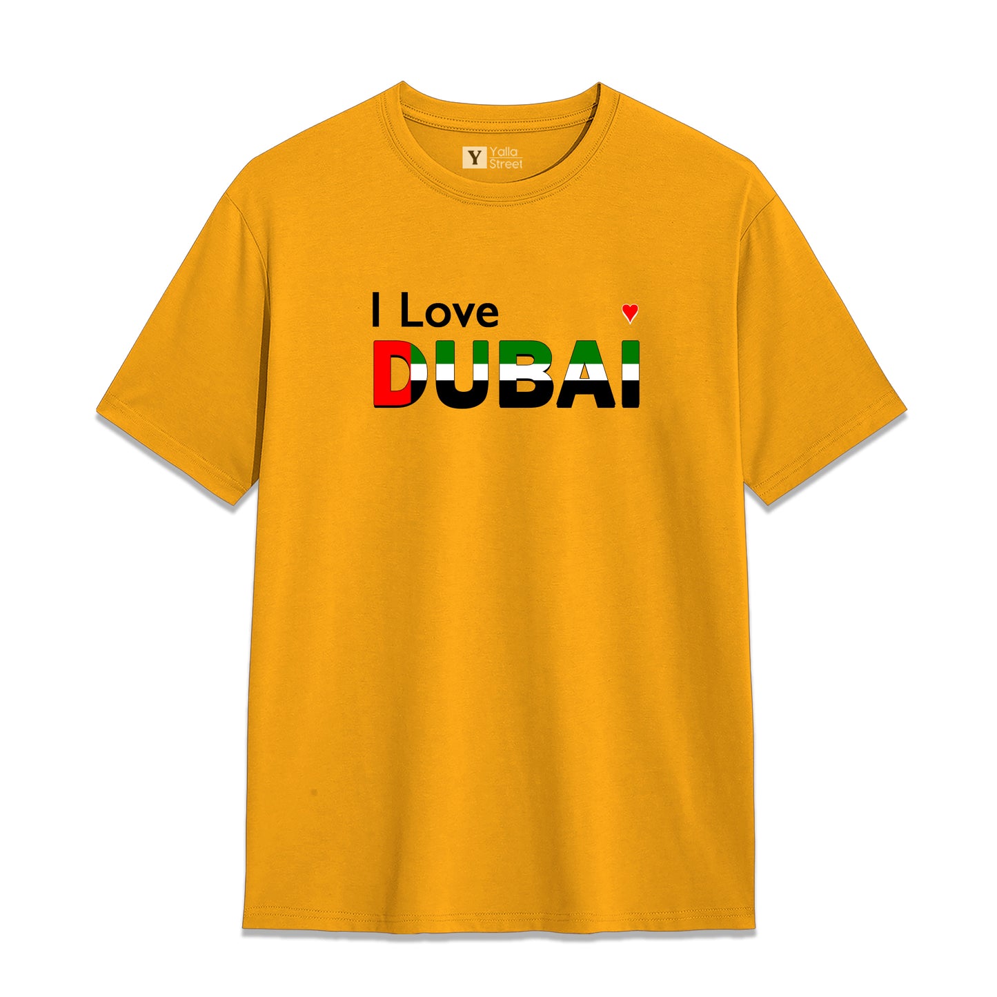I Love Dubai T-Shirt – UAE Flag-Inspired Unisex Tee 100% National Pride Tee