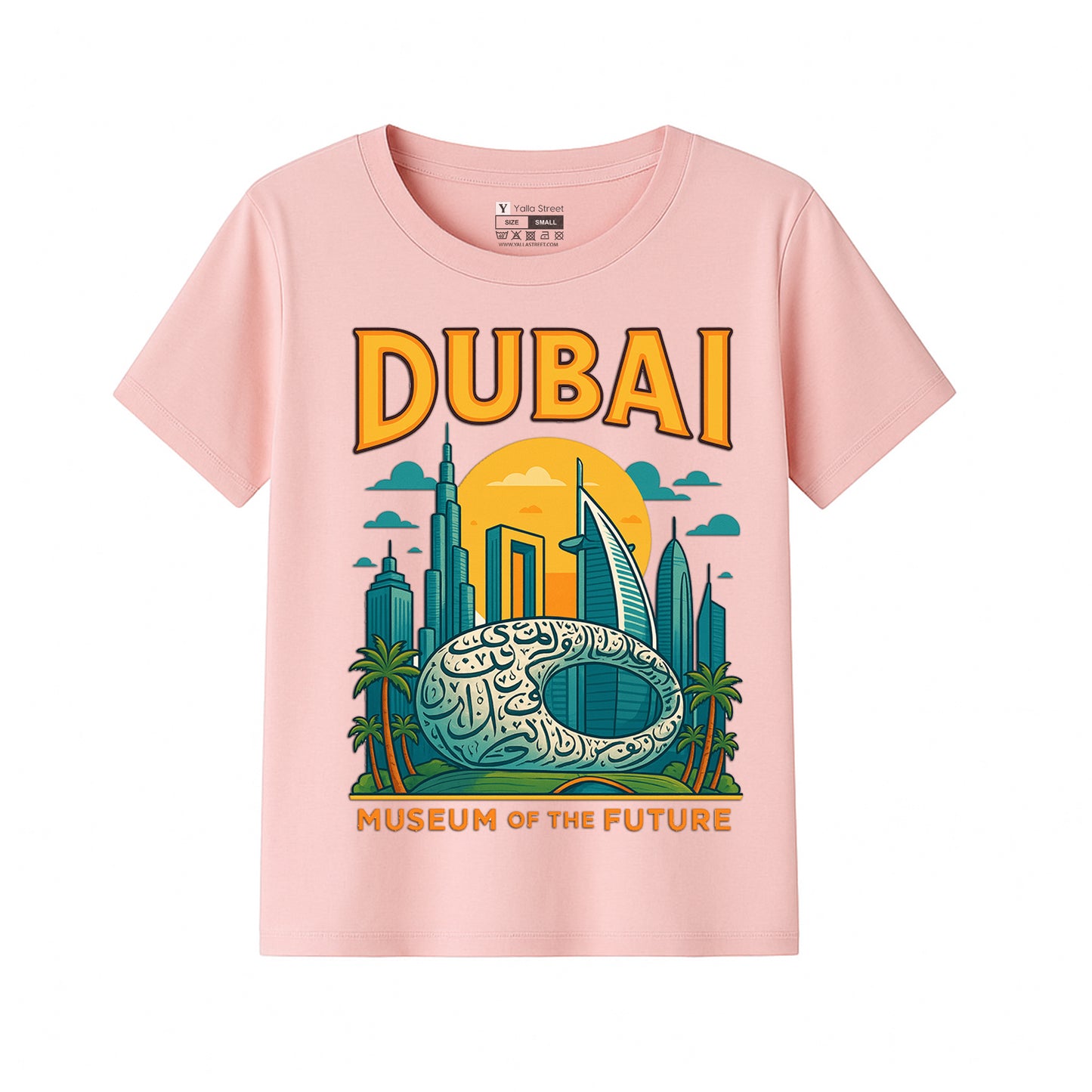 Dubai Museum of the Future Kids T-Shirt Skyline Tee Futuristic UAE Souvenir
