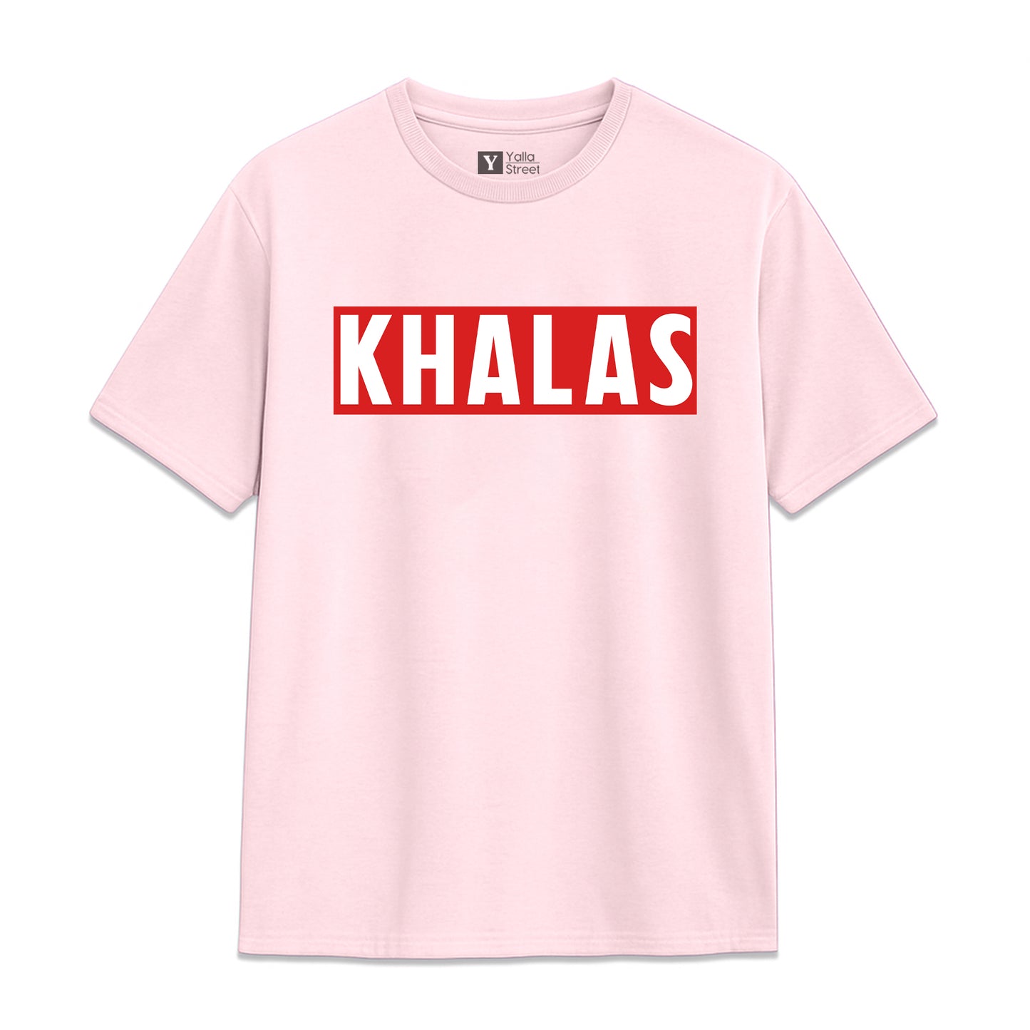 KHALAS T-Shirt – Bold Arabic Slang Tee 100% Cotton Unisex Streetwear UAE-Inspired Graphic