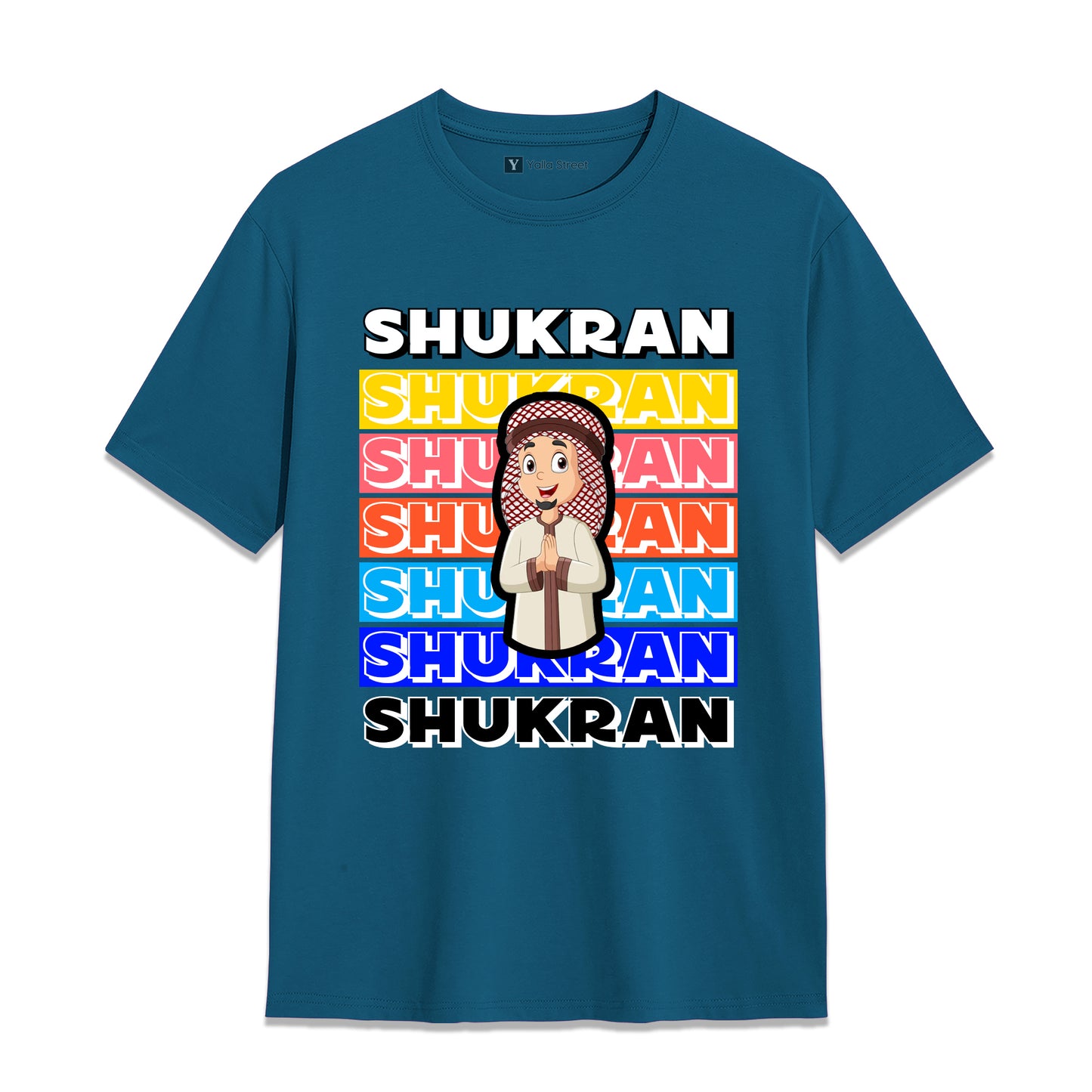 Shukran Arabic Thank You T-Shirt – Dubai Culture Graphic Tee | Yellow Streetwear Unisex T-Shirt