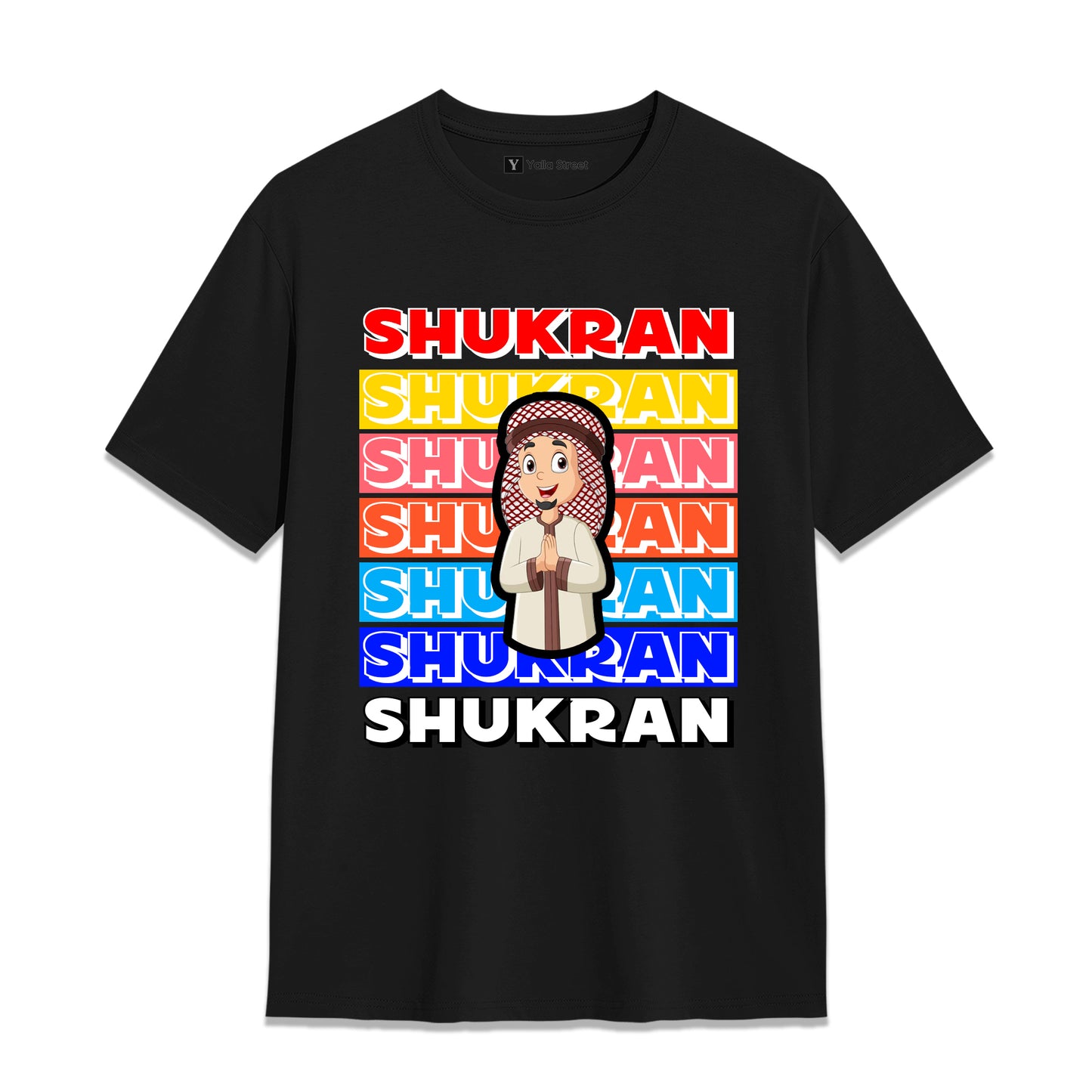 Shukran Arabic Thank You T-Shirt – Dubai Culture Graphic Tee | Yellow Streetwear Unisex T-Shirt