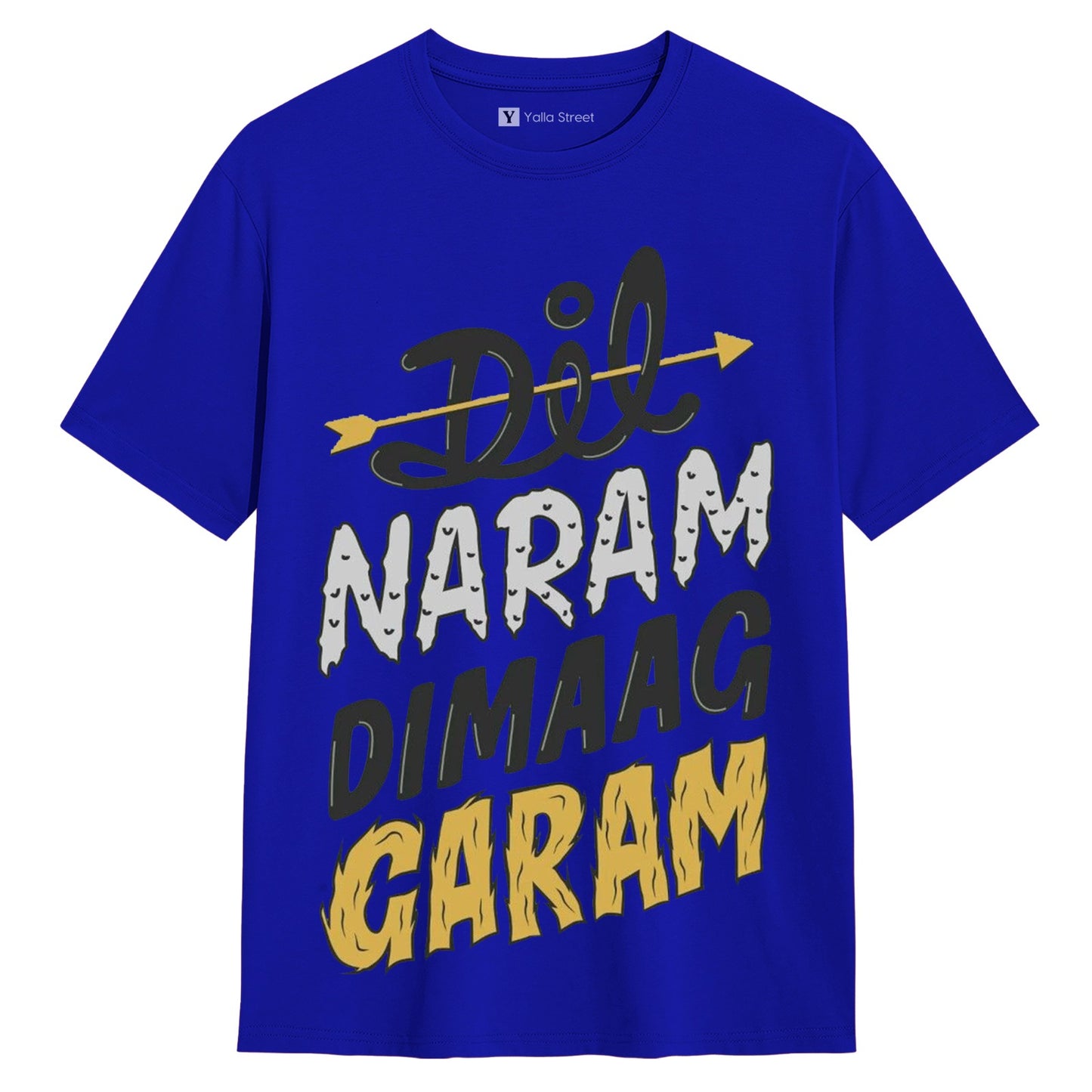 Dil Naram Dimaag Garam T-Shirt Indian Hindi streetwear with desi attitude