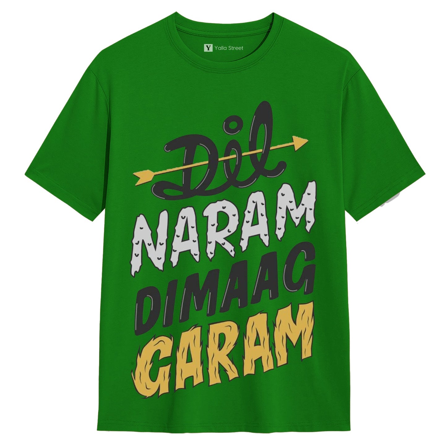 Dil Naram Dimaag Garam T-Shirt Indian Hindi streetwear with desi attitude