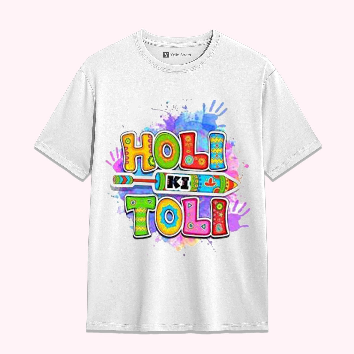 Holi Ki Toli – Women Holi Festival T-Shirt | Color Splash Fun Tee for Boys & Girls by Yalla Street