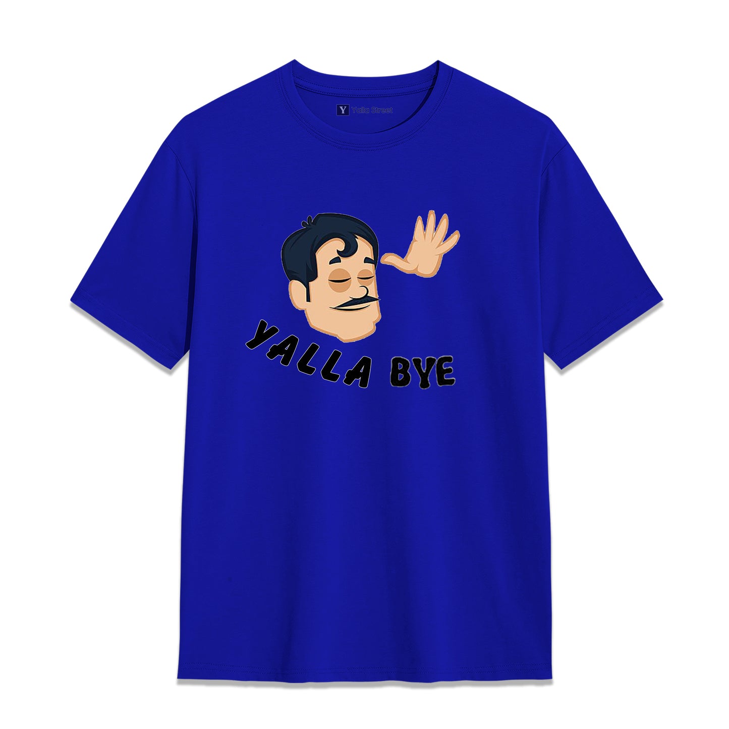 Yalla Bye Funny Arabic Phrase T-Shirt – Dubai Humor Graphic Tee | Black Cotton Unisex T-Shirt
