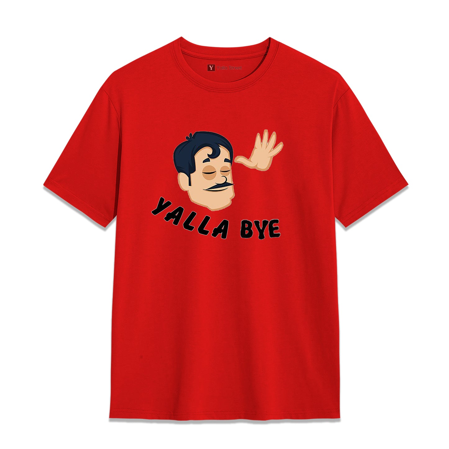Yalla Bye Funny Arabic Phrase T-Shirt – Dubai Humor Graphic Tee | Black Cotton Unisex T-Shirt