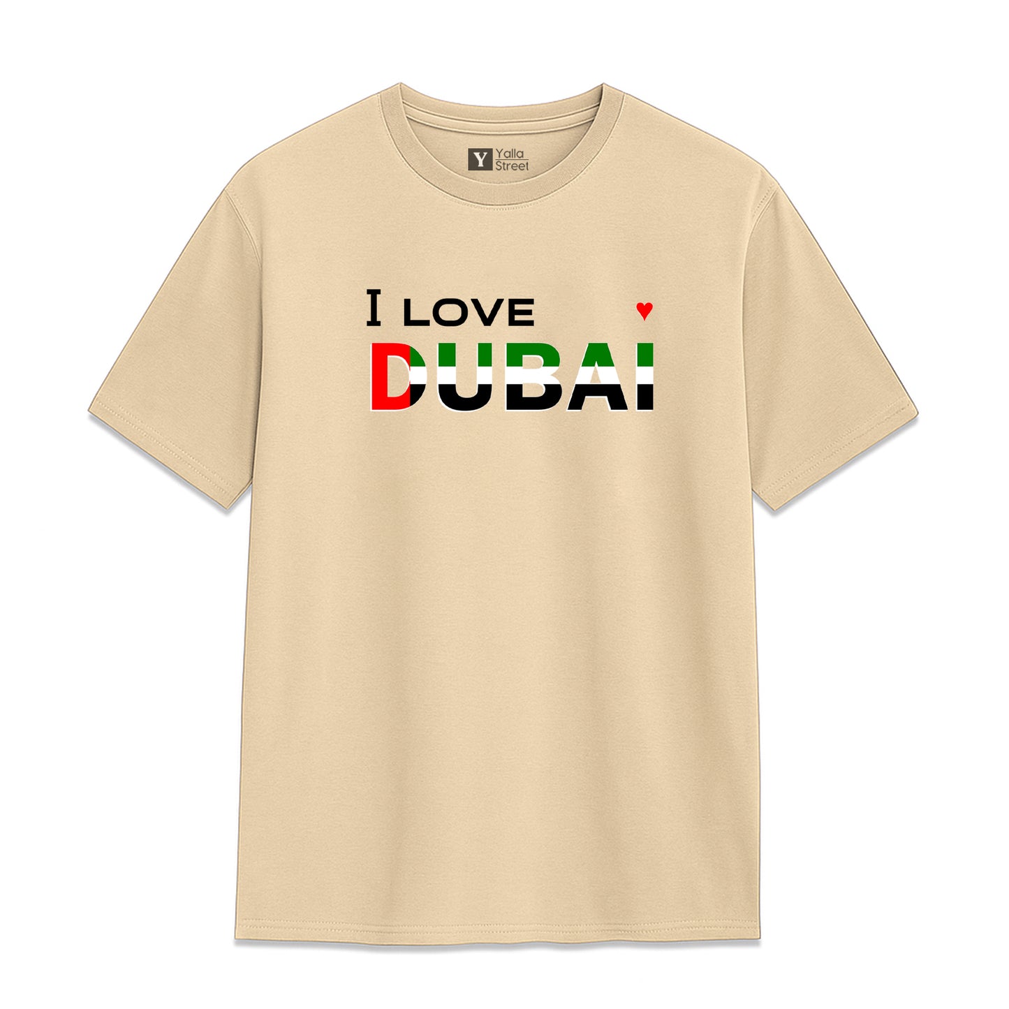 I Love Dubai T-Shirt – UAE Flag-Inspired Unisex Tee 100% National Pride Tee