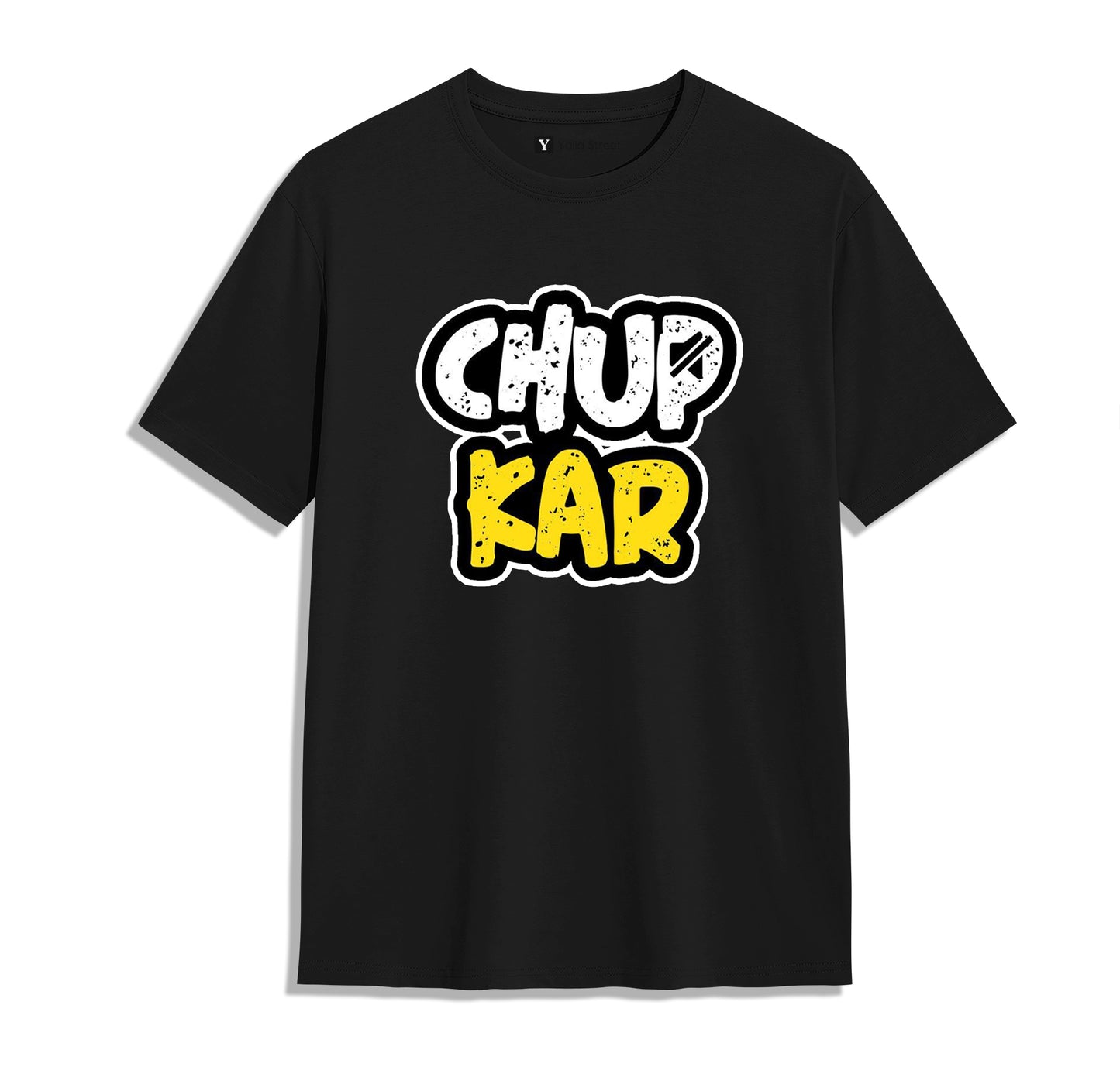 Chup Kar – Bold Desi Attitude Graphic Unisex T-Shirt | Aqua Blue | Yalla Street