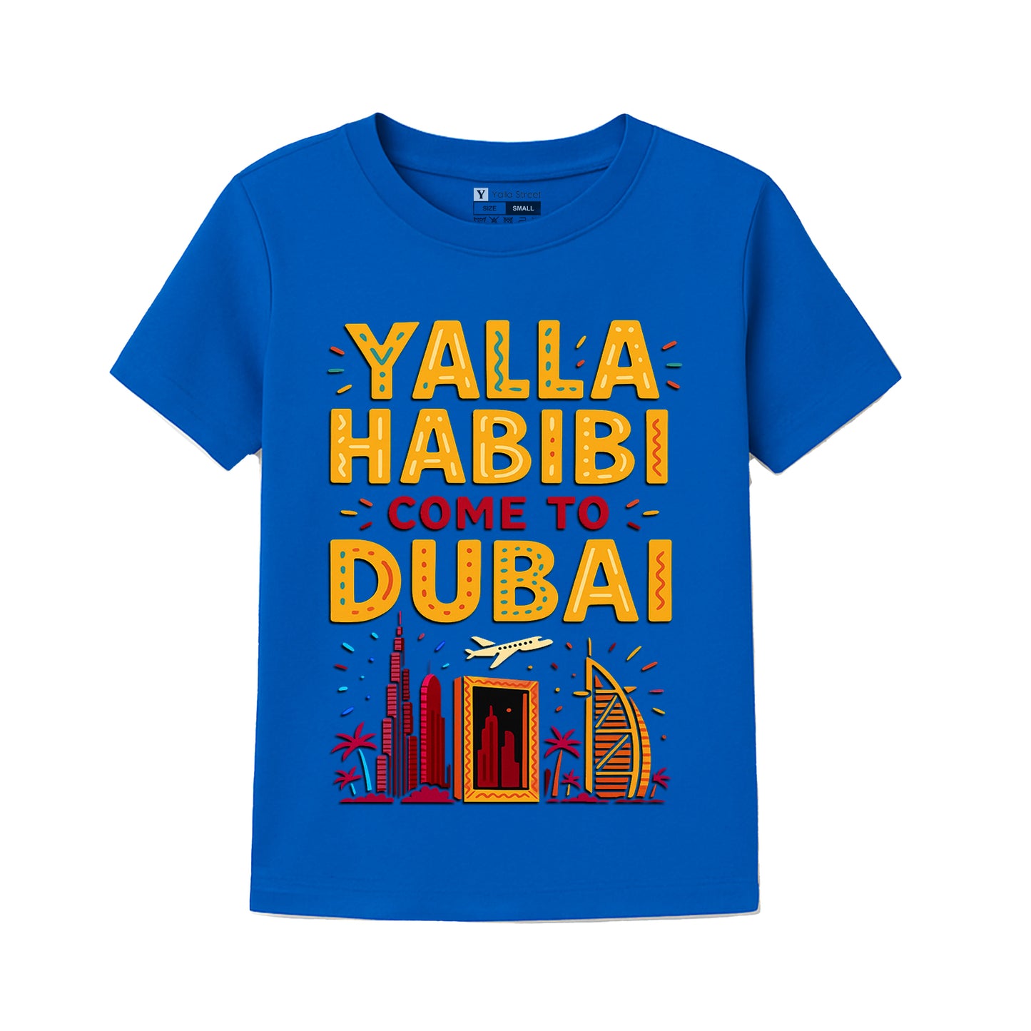 Kids Dubai T-Shirt – "Yalla Habibi Come to Dubai"
