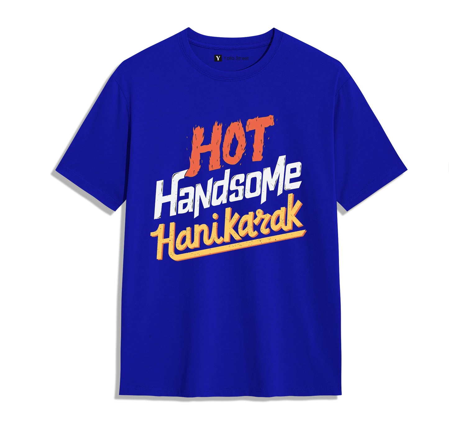 Hot Handsome Hanikarak – Funny Desi Attitude Unisex T-Shirt | Yellow | Yalla Street