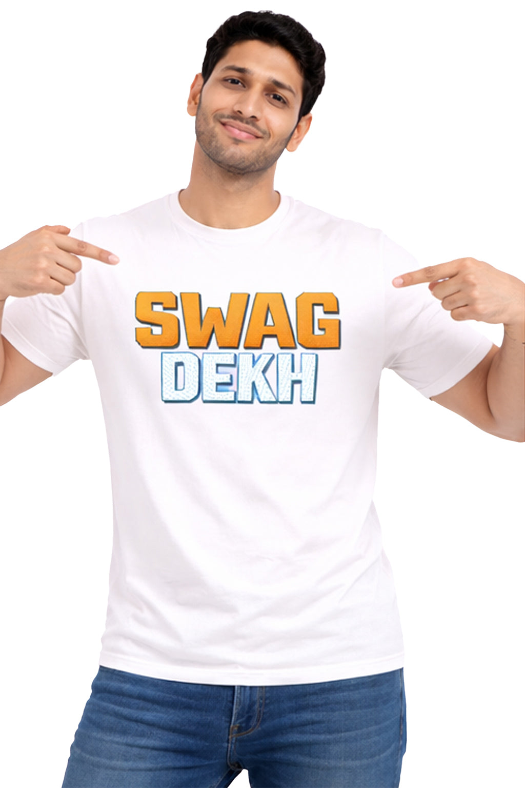 Swag Dekh Blue Graphic Unisex T-Shirt