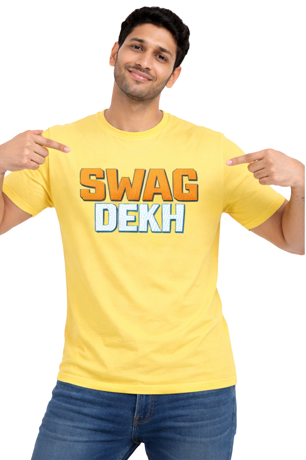 Swag Dekh Blue Graphic Unisex T-Shirt